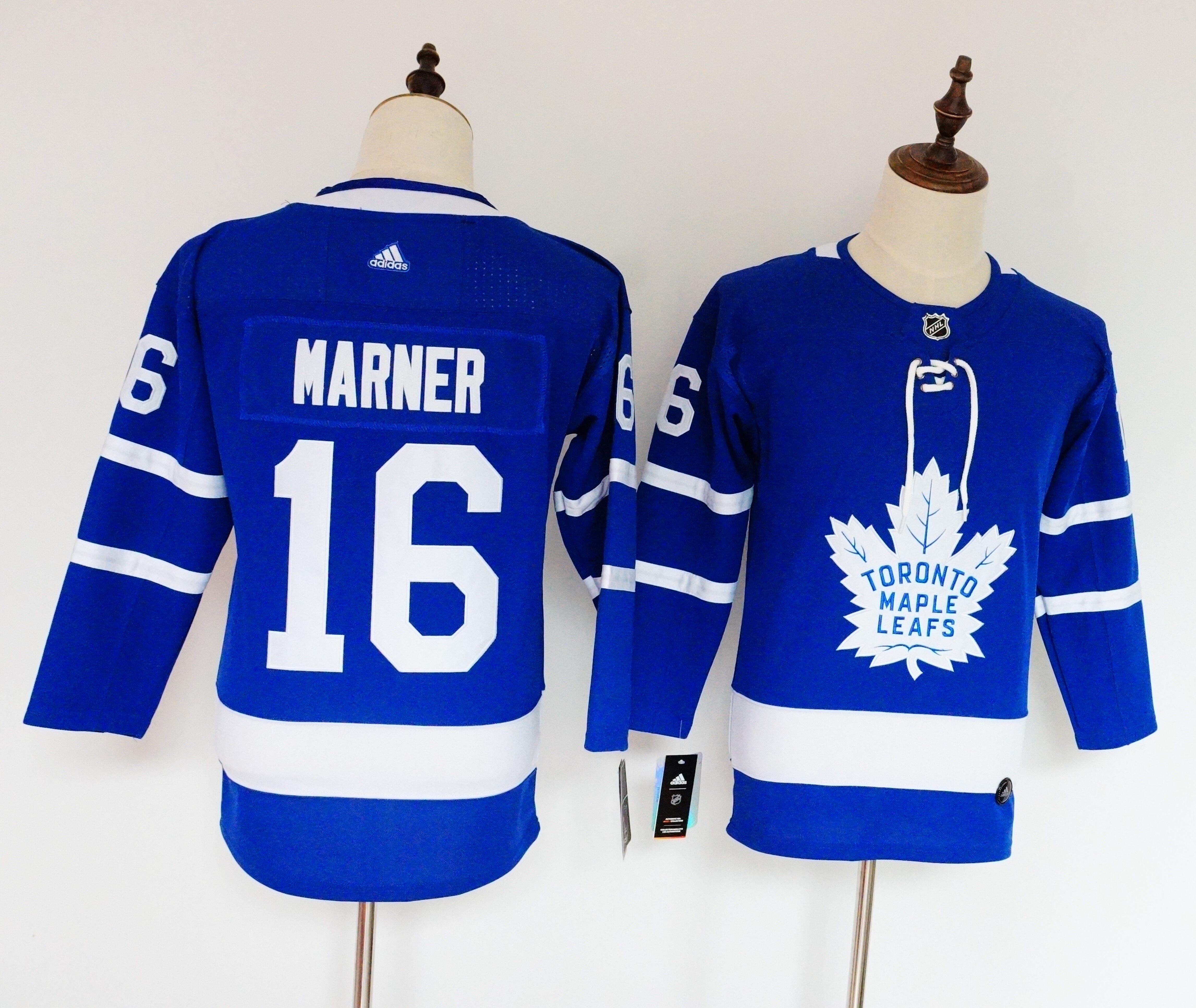 Women Toronto Maple Leafs 16 Marner Blue Hockey Stitched Adidas NHL Jerseys